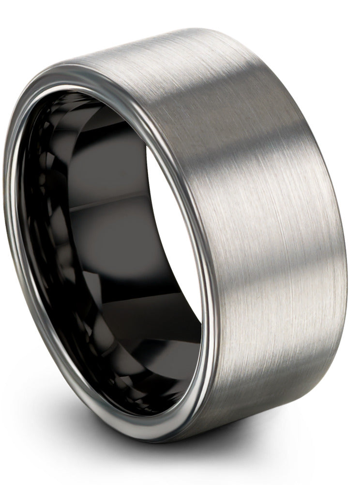 Unique Wedding Tungsten Wedding Band 10mm His and His