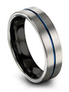 Grey Wedding Rings Sets for Couples Grey Tungsten Engagement Band for Woman - Charming Jewelers
