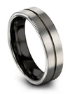 Guys Engraved Wedding Tungsten Bands Grey for Woman Grey Valentines Day Bands - Charming Jewelers