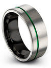Wedding Bands for Woman Sets Engagement Man Ring for Woman Tungsten Small Grey - Charming Jewelers