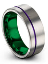 Personalized Wedding Bands for Boyfriend Tungsten Female Engagement Mens Bands - Charming Jewelers