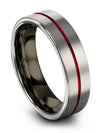 Grey Black Man Wedding Ring Cute Tungsten Band Couples Jewelry for Boyfriend - Charming Jewelers