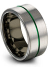 Tungsten Wedding Bands Sets for His and Boyfriend Tungsten Rings for Men Matte - Charming Jewelers