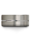 Wedding Bands Grey Sets Tungsten Carbide Ring 10mm Rings Grey Rings Small - Charming Jewelers