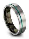 Unique Grey Womans Anniversary Ring Tungsten Carbide Female Ring Promise Bands - Charming Jewelers