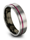 Plain Wedding Rings Dainty Tungsten Rings Personalized Promise Bands for Fiance - Charming Jewelers