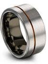 Wedding Grey Bands for Girlfriend Tungsten Rings for Men&#39;s and Womans Matching - Charming Jewelers