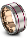 Him Wedding Ring Tungsten Carbide Ring for Man Engraved Engagement Man Couple - Charming Jewelers
