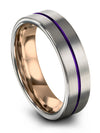 Unique Anniversary Ring Sets Carbide Tungsten Bands 6mm 5th Line Band Small - Charming Jewelers