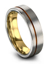 Wedding Ring Grey Cute Wedding Band Couples Promise Band for Him and Wife Guys - Charming Jewelers