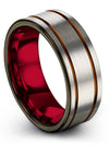 Men Friendship Rings Tungsten Wedding Ring Sets for Man I