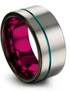 Carbide Tungsten Wedding Band for Female Matching Tungsten Rings Minimal Rings - Charming Jewelers