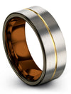 Husband and Husband Wedding Band Tungsten Wedding Ring for Woman&#39;s Grey Man - Charming Jewelers