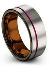 Wedding Bands Rings Wedding Bands Tungsten Carbide Grey Jewelry Ring Fiance - Charming Jewelers