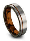 Groove Wedding Rings for Woman&#39;s Tungsten Wedding Band for Female 6mm Engraved - Charming Jewelers