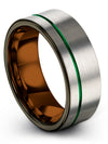 Minimalist Wedding Rings Guys Men&#39;s Tungsten Wedding 8mm Engagement Womans - Charming Jewelers