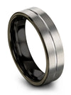 Unique Wedding Ring for Men Man Tungsten Carbide Wedding Bands Grey Matching - Charming Jewelers