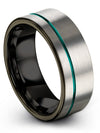 Wedding Ring Set for Him and Boyfriend Tungsten Carbide Bands Marriage Band Set - Charming Jewelers