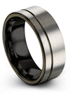 Her and Wife Band Wedding Tungsten Engrave Ring for Man Promise Bands Set - Charming Jewelers
