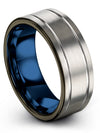 Grey Wedding Rings Tungsten Carbide Band for Womans