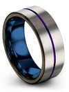 Unique Promise Band Couple Tungsten Matte Engagement Womans Couple Bands Gift - Charming Jewelers