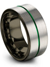 Engrave Wedding Rings 10mm Tungsten Band for Ladies Promise Couple Bands - Charming Jewelers