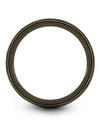 Mens 8mm Grey Wedding Bands Simple Tungsten Band Promise Band for Ladies Grey - Charming Jewelers