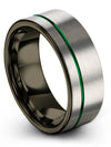 Her and Her Wedding Tungsten Carbide Ring for Female Engraved Boyfriend Grey - Charming Jewelers