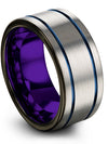 Wedding Bands Sets for His and Wife Tungsten Ring Set of Band for Lady Wedding - Charming Jewelers