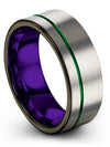 Tungsten Wedding Rings Sets for Boyfriend and Fiance Tungsten Engrave Rings - Charming Jewelers