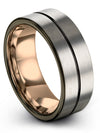 Anniversary Promise Rings Wedding Bands Men&#39;s Tungsten Promise Bands Fiance - Charming Jewelers