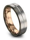Tungsten Wedding Bands Tungsten Ring Natural Finish Grey Bands for Couples - Charming Jewelers