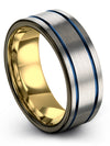 Personalized Wedding Band for Men Tungsten Carbide for Ladies Engagement Band - Charming Jewelers