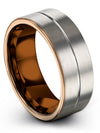 Engrave Wedding Band Grey Tungsten Rings Grey Set of Band Small Present Ideas - Charming Jewelers