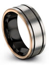Wedding Band for Fiance and Girlfriend Set Tungsten Bands for Woman Engagement - Charming Jewelers