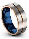Male Brushed Wedding Rings Tungsten Carbide Wedding Rings Sets Small Flat Rings - Charming Jewelers