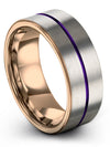 Engagement Wedding Rings Tungsten Bands Grey Cute Bands