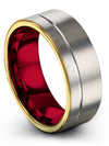 Wedding Band for Couple Tungsten Ladies Matching Promise Band for Couples - Charming Jewelers