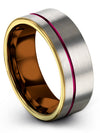 Wedding Band Rings Set for Her and Her Tungsten Carbide Wife and Fiance Ring - Charming Jewelers