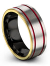 Wedding Rings Matching Tungsten Carbide Rings Simple Jewelry Anniversary Gifts - Charming Jewelers