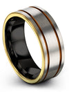 Engagement Men Bands Wedding Rings Set Tungsten Matching Bands Simple Ring - Charming Jewelers