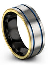 Men Brushed Wedding Ring Tungsten Ring for Female Engraved Customized Couple - Charming Jewelers