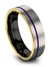 Wedding Band for Boyfriend 6mm Tungsten Wedding Ring for Female 6mm - Charming Jewelers