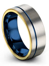 Wedding Bands Sets for Woman Grey Engagement Men&#39;s Bands Tungsten Engagement - Charming Jewelers