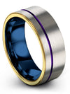 Wedding Ring Guys and Woman One of a Kind Wedding Rings Parents Band Grey - Charming Jewelers