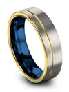 Wedding Sets for Man and Guy Personalized Tungsten Bands Boyfriend - Charming Jewelers