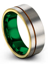 Tungsten Grey Wedding Rings for Ladies Tungsten Band for Man Grey Ladies Rings - Charming Jewelers