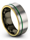 Tungsten Couples Anniversary Ring Tungsten Fiance and Her Wedding Band - Charming Jewelers