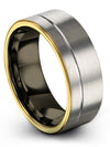 Womans Grey Tungsten Wedding Rings Simple Tungsten Bands Grey Bands Grey - Charming Jewelers