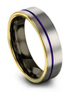 Common Anniversary Ring Tungsten Couple Simple Engagement Mens Bands - Charming Jewelers